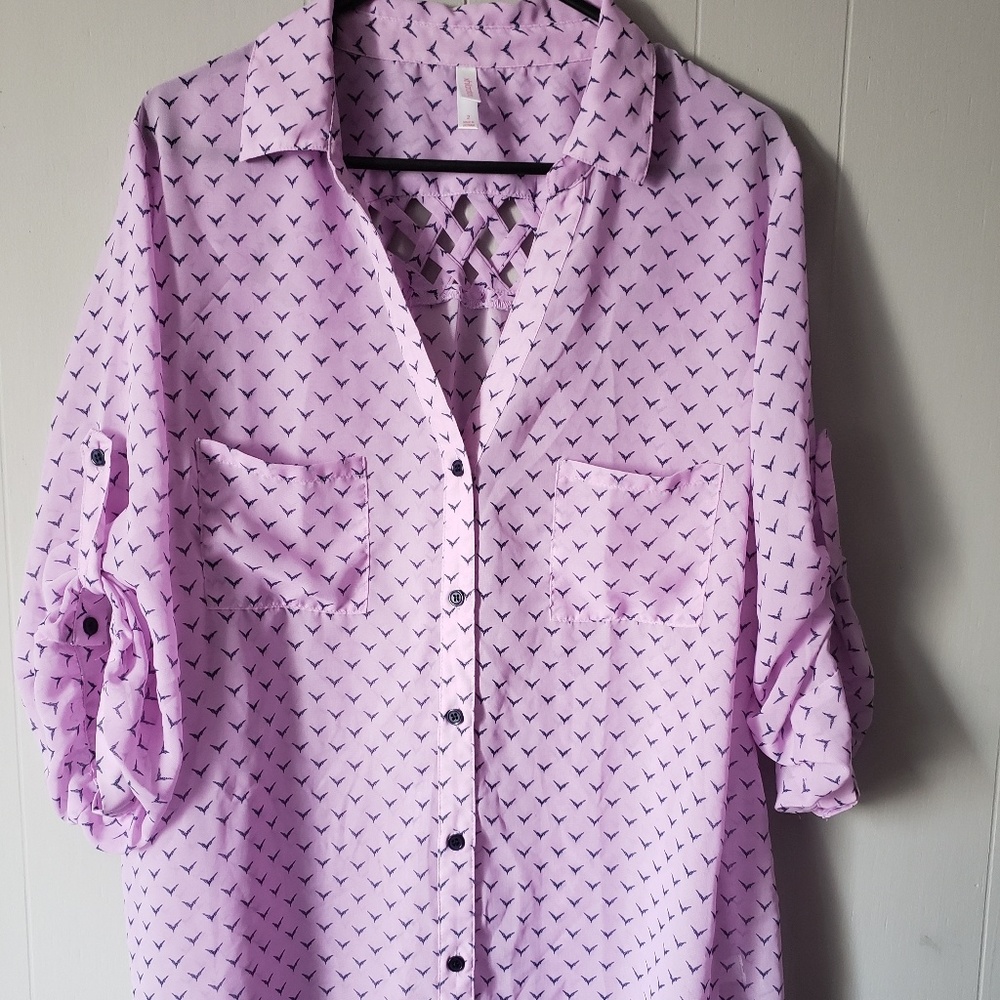Purple shear top